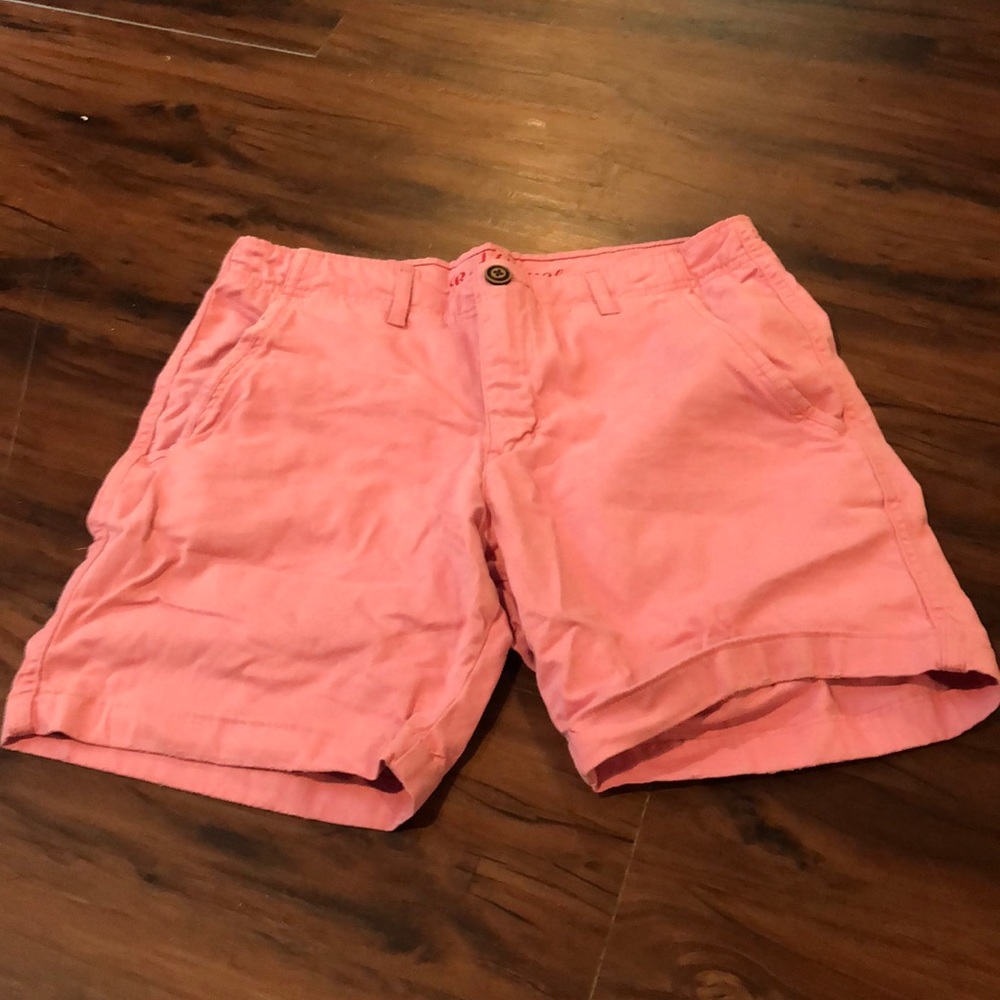 Red camel shorts